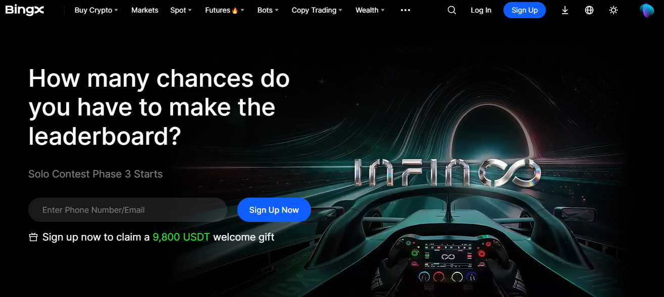 BingX Handelsplattform mit Copy Trading und Futures