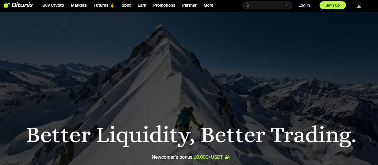 Bitunix Plattform Übersicht Bitunix Handelsplattform mit Spot Futures und Copy Trading