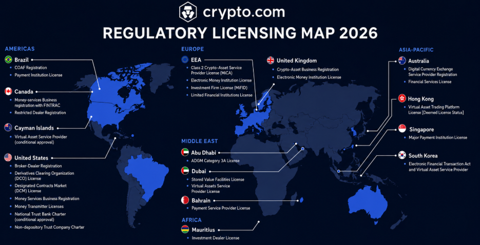 Crypto.com Regulierung in Europa mit MiCA und EMI Lizenzen über Malta